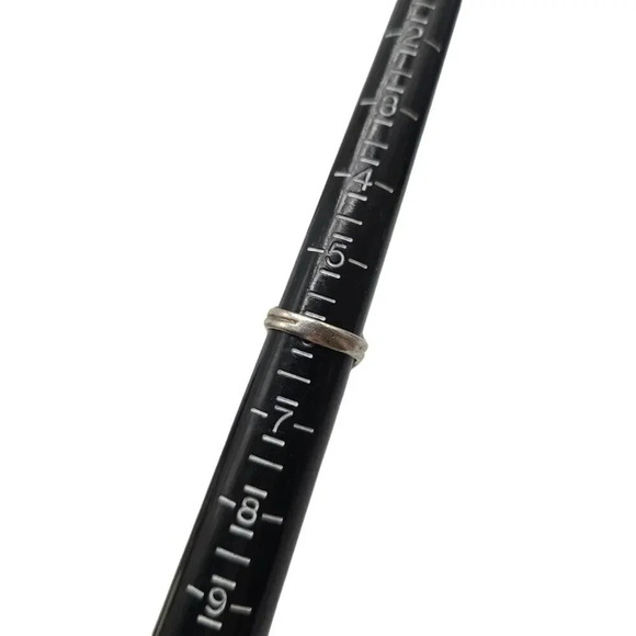 Old Pawn Sterling Silver Mother of Pearl and Sleeping Beauty Turquoise Ring - Picture 6 of 7